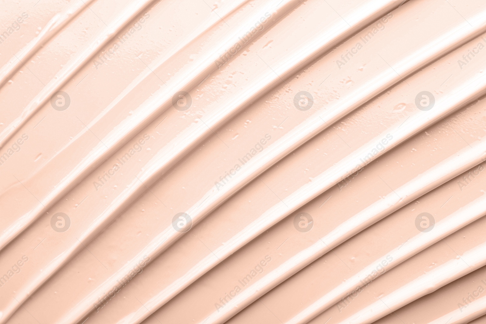 Image of Liquid foundation in shade of mocha mousse, top view. Color of 2025 year