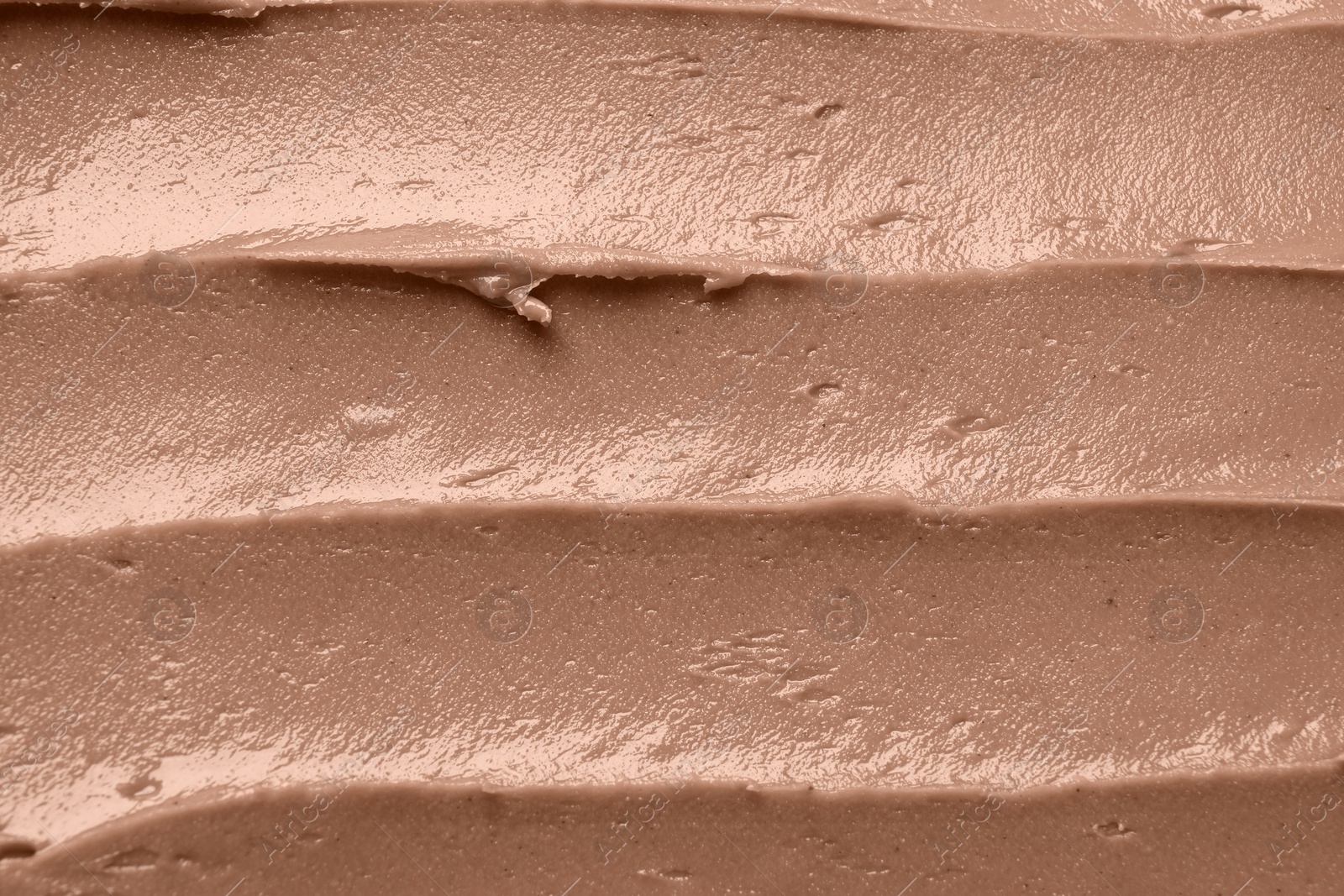 Image of Mocha mousse as background, top view. Color of 2025 year