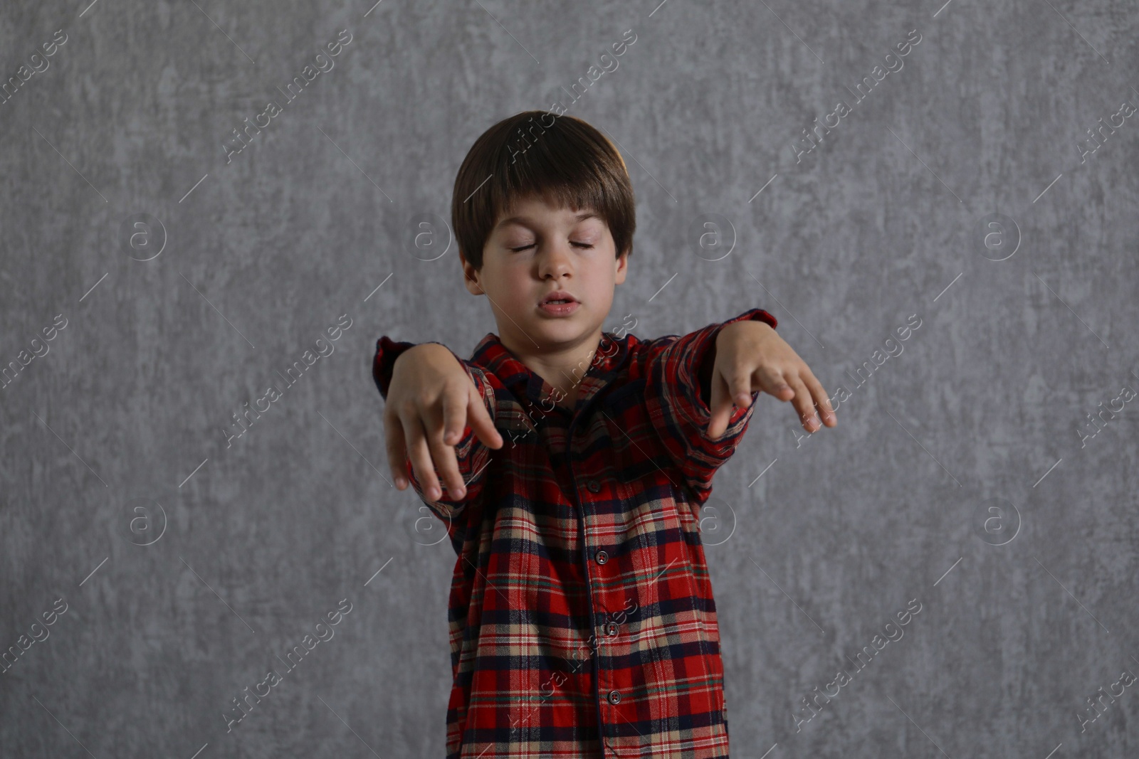 Photo of Little boy suffering from sleepwalking at home