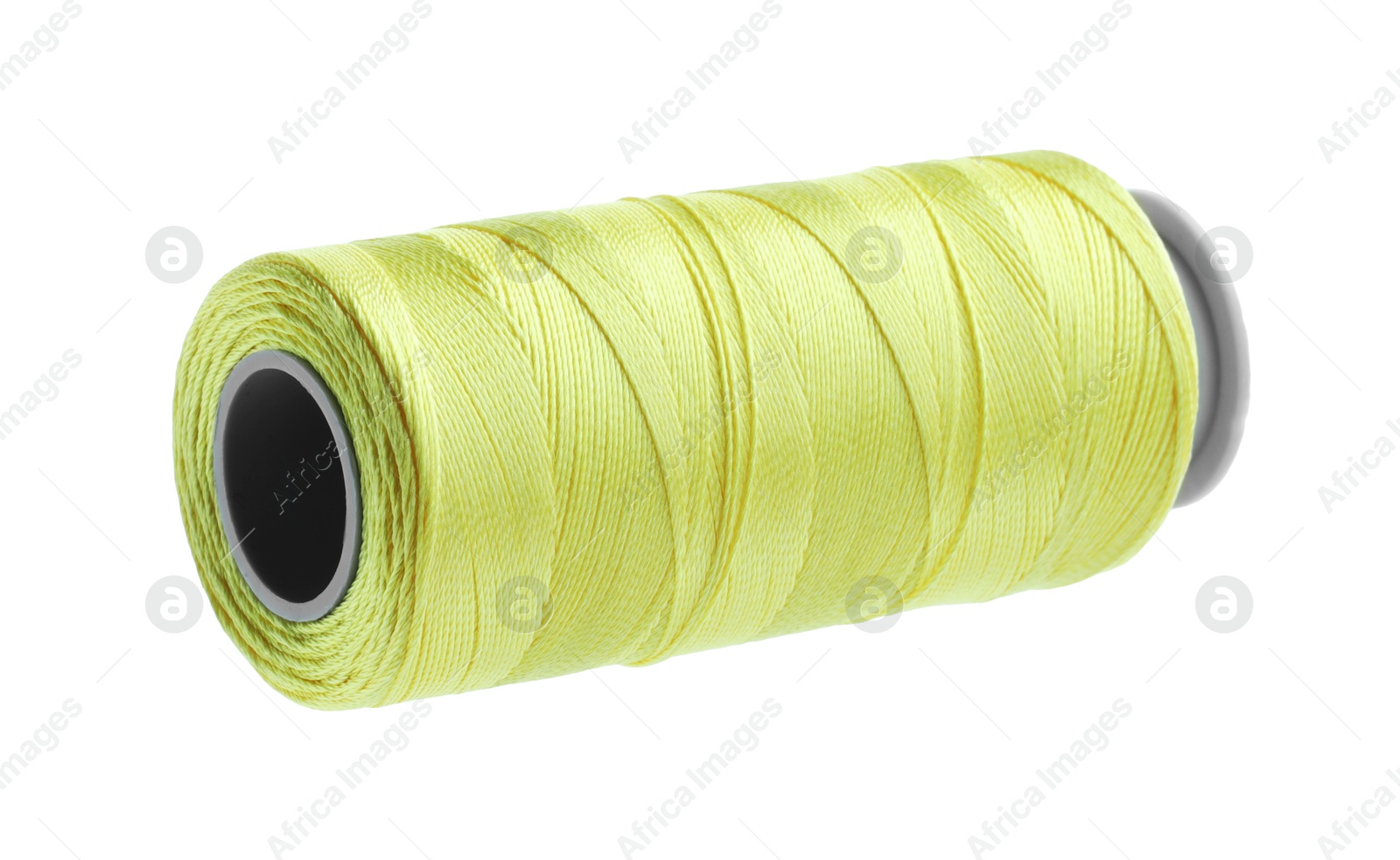 Photo of One spool of sewing thread isolated on white