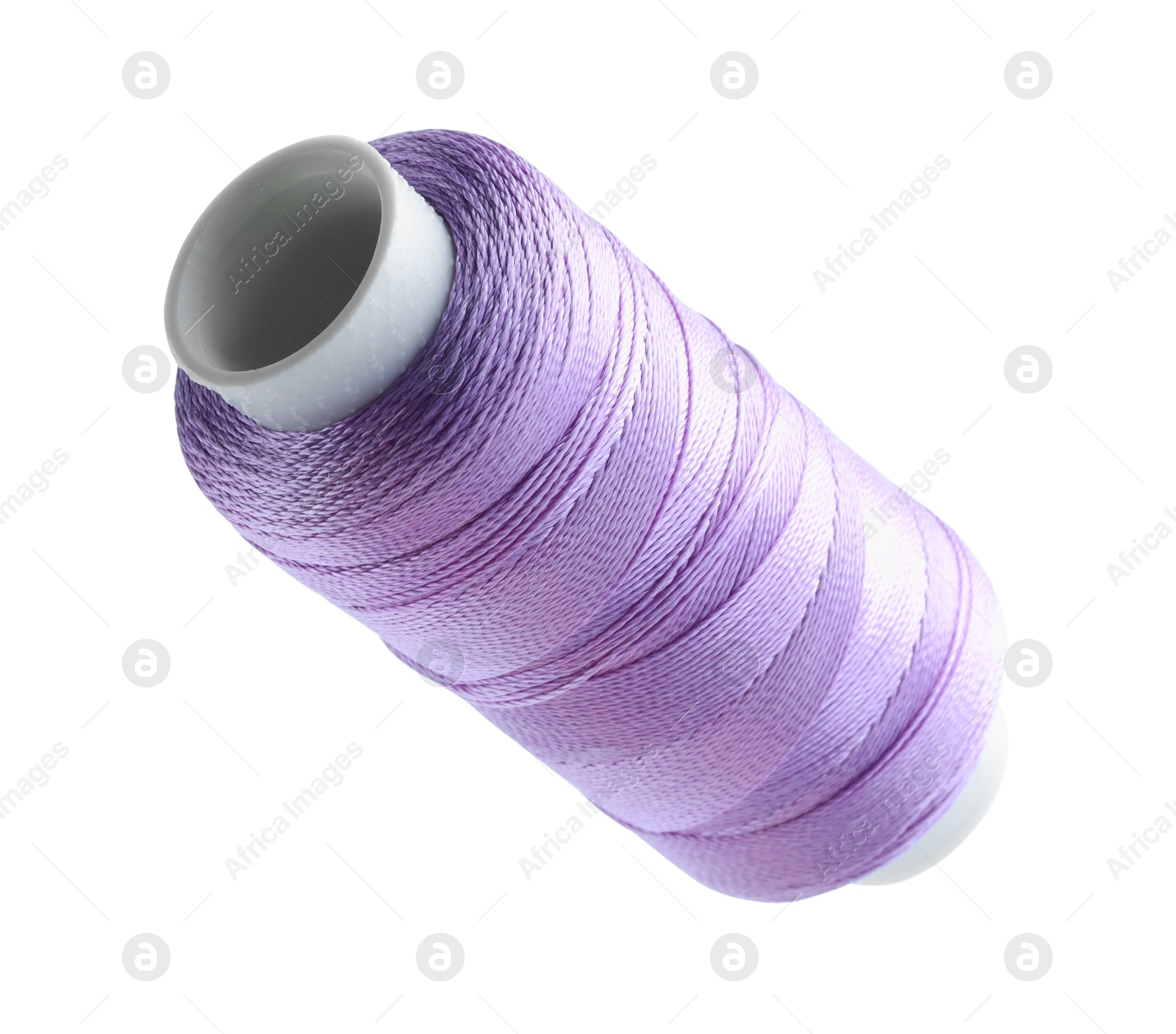 Photo of One spool of sewing thread isolated on white