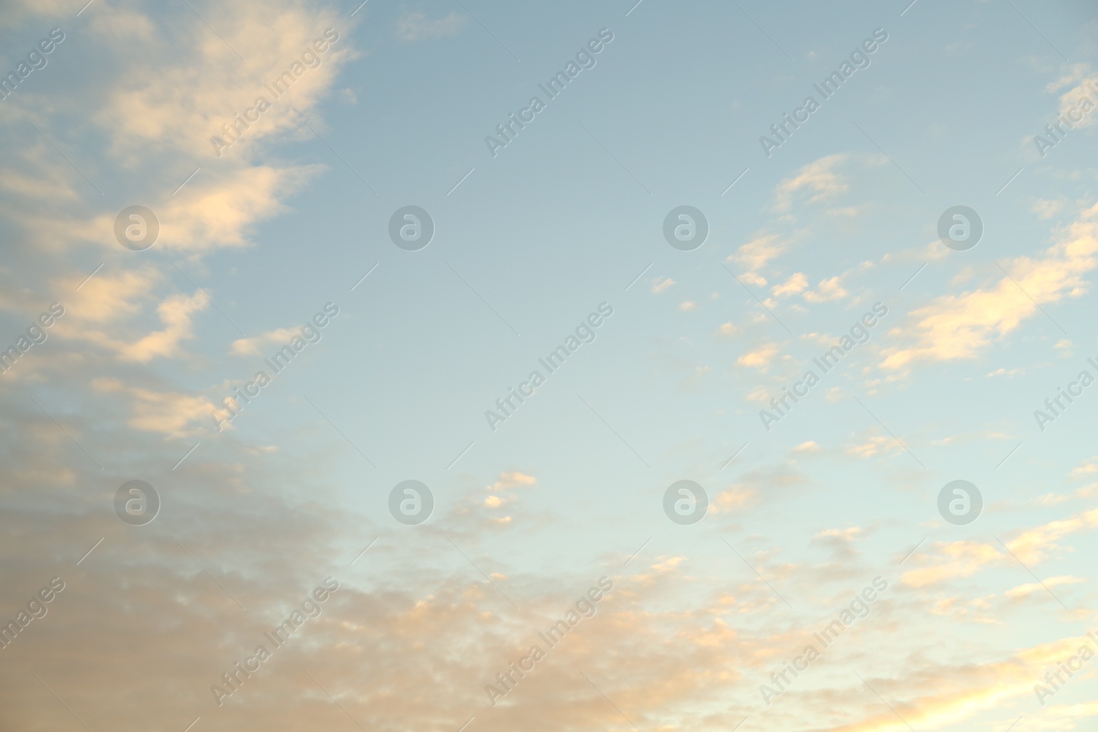 Photo of Picturesque view of sky with beautiful clouds at sunset