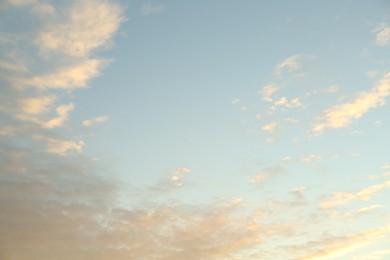 Photo of Picturesque view of sky with beautiful clouds at sunset