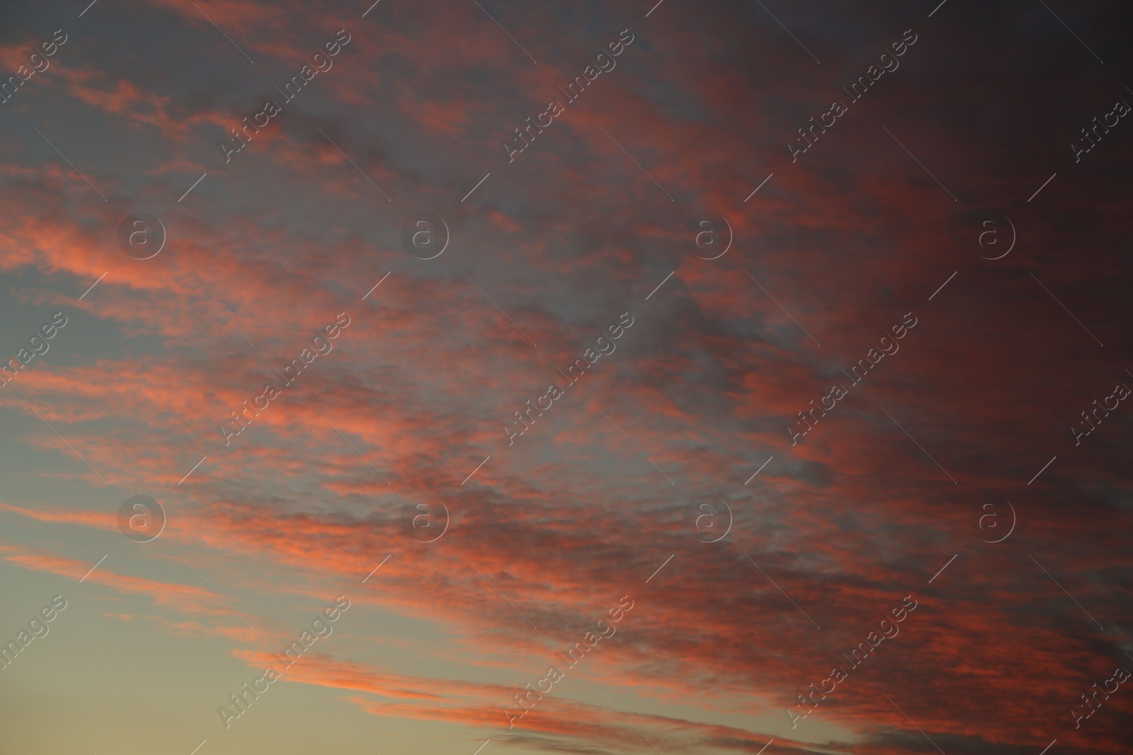 Photo of Picturesque view of sky with beautiful clouds at sunset