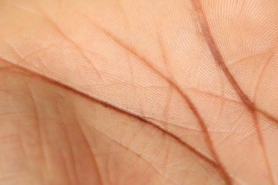 Photo of Macro view of normal skin as background