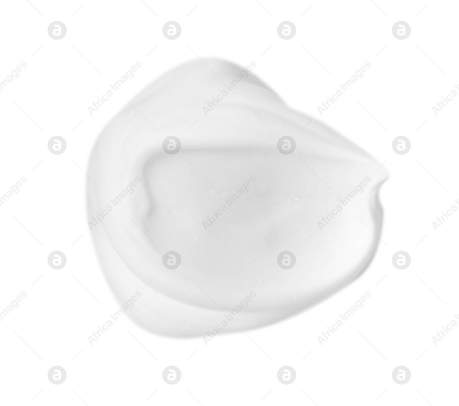 Photo of Sample of fluffy foam isolated on white, top view