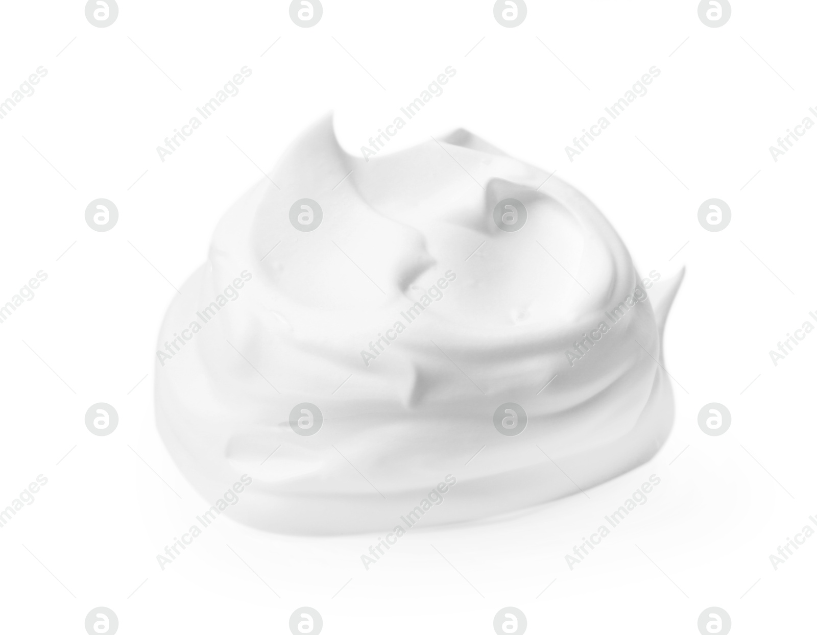 Photo of Sample of fluffy foam isolated on white