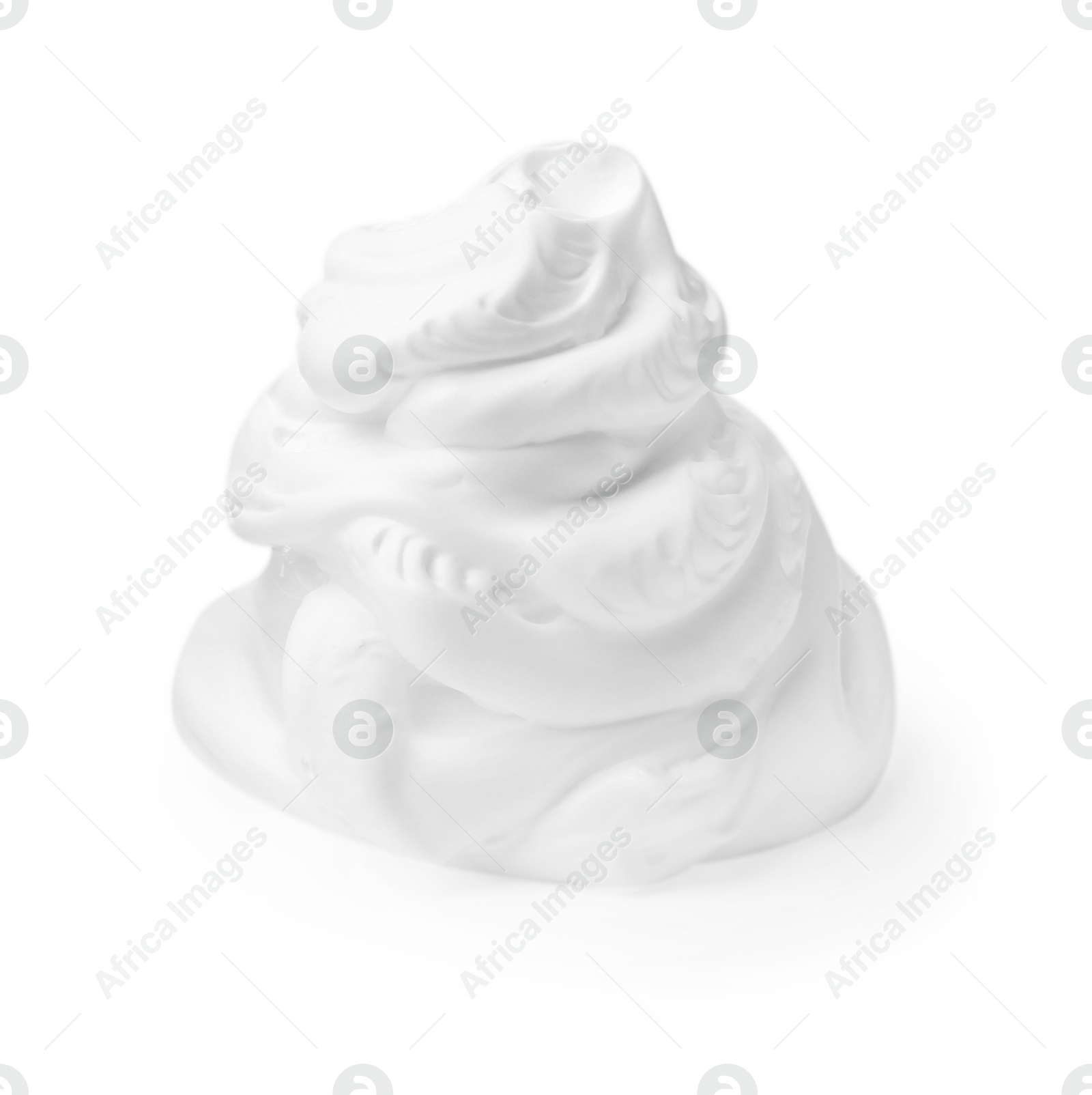 Photo of Sample of fluffy foam isolated on white