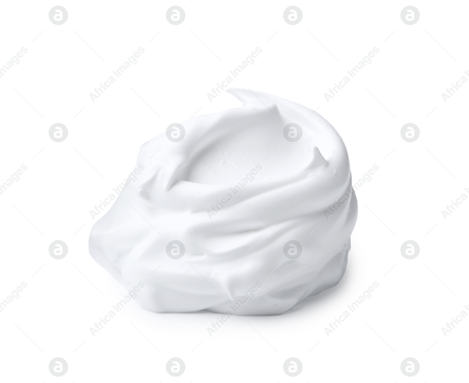 Photo of Sample of fluffy foam isolated on white