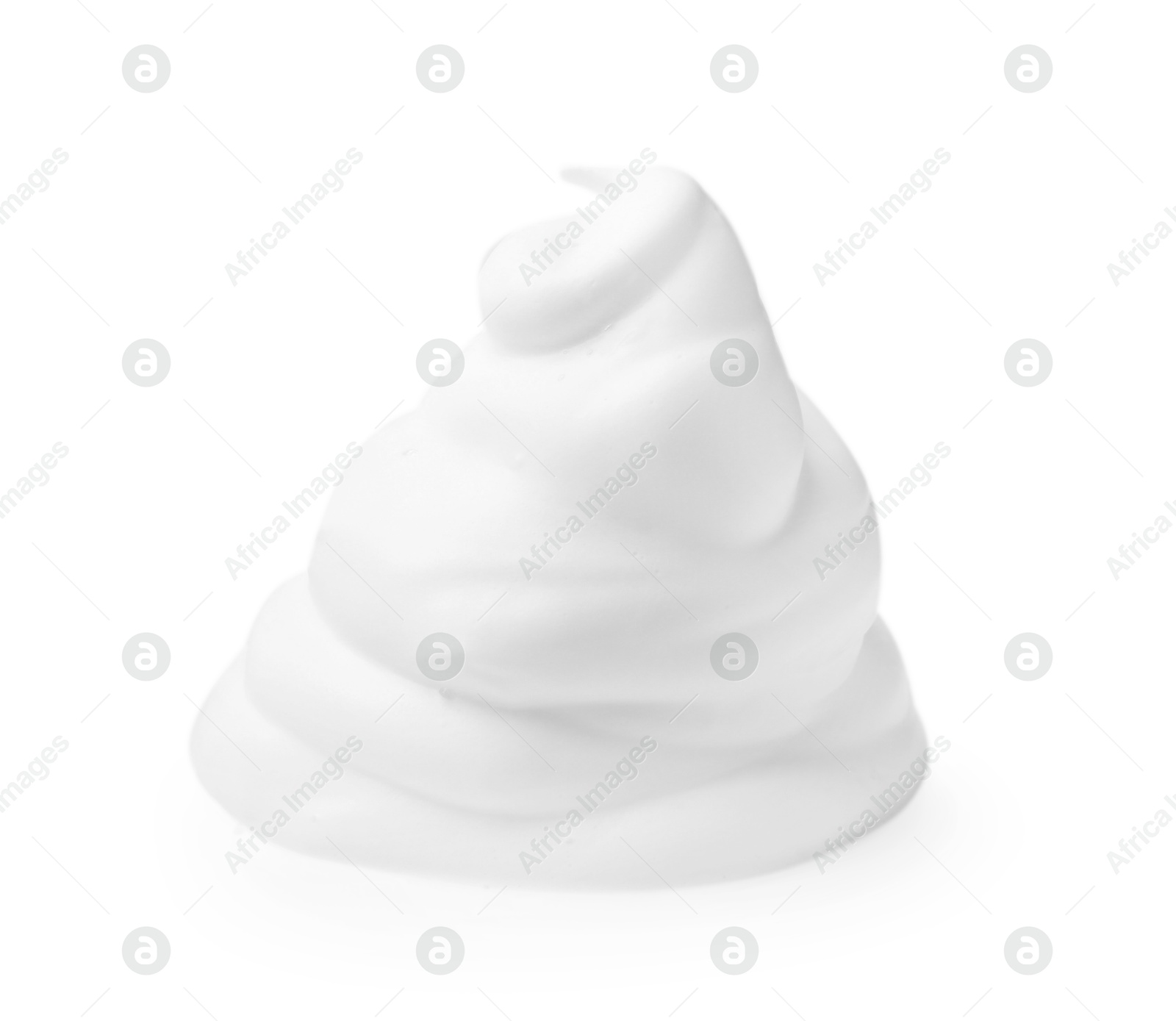 Photo of Sample of fluffy foam isolated on white