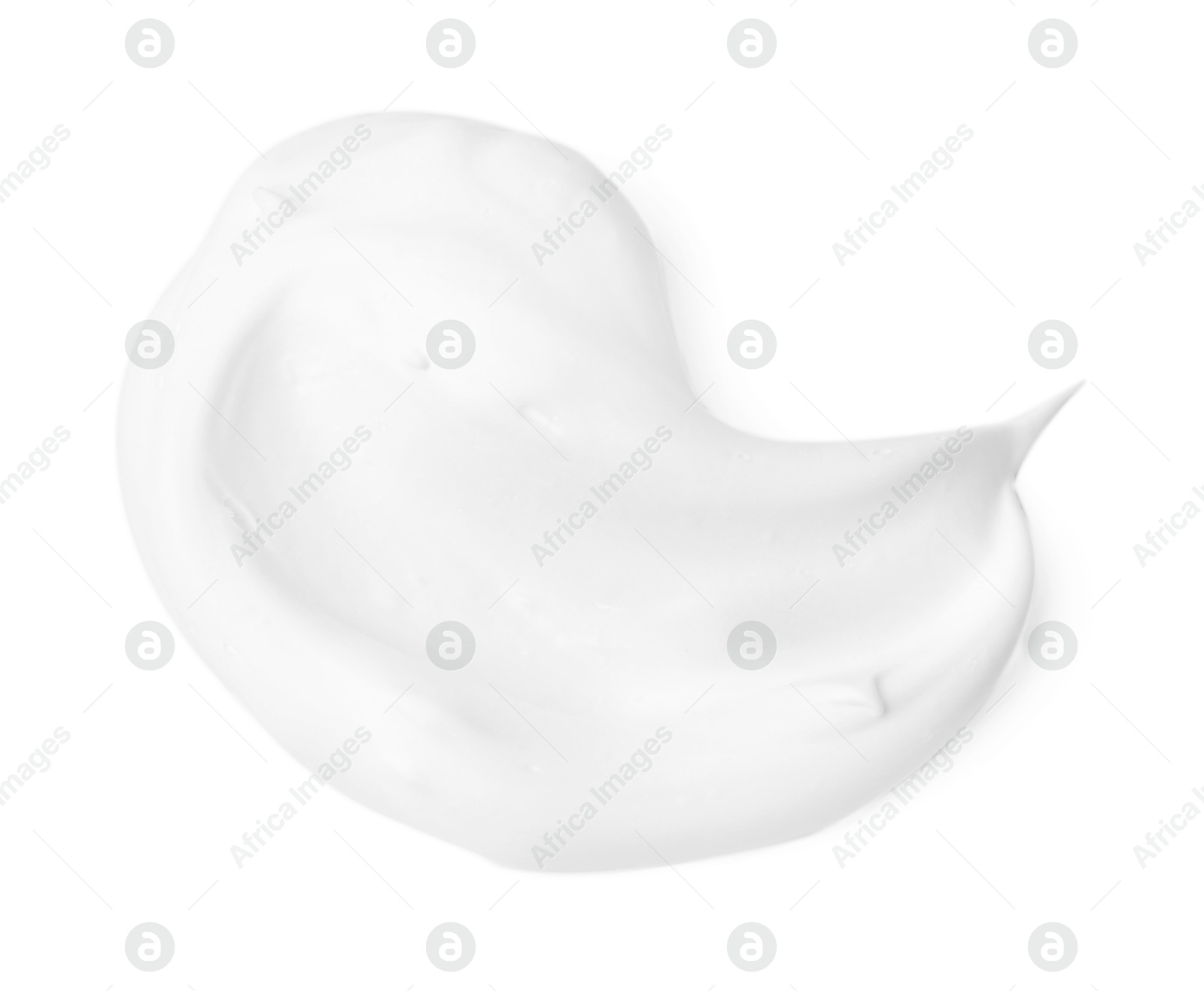 Photo of Sample of fluffy foam isolated on white, top view