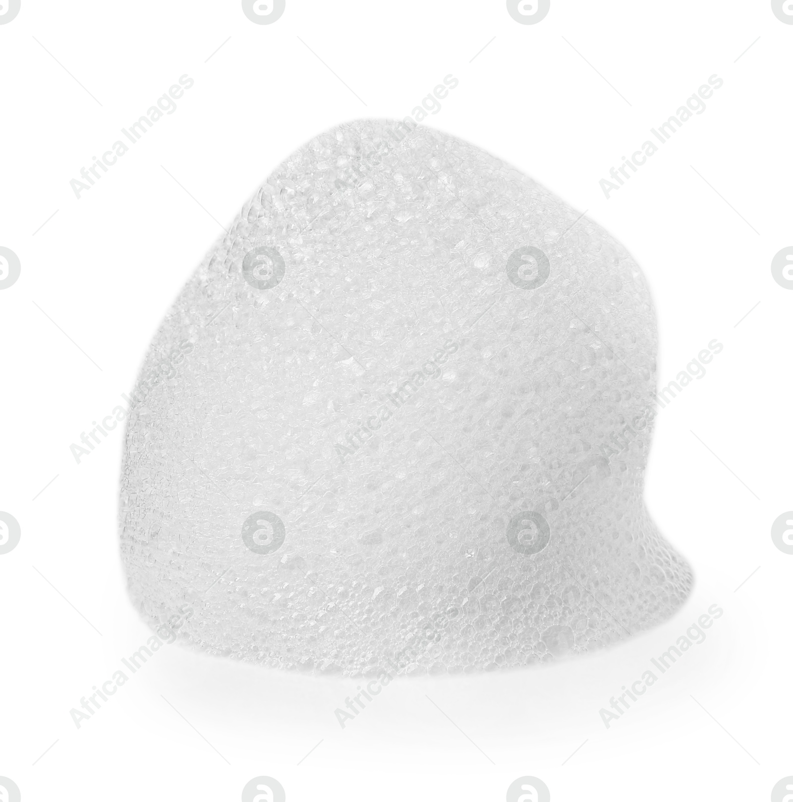 Photo of Sample of fluffy foam isolated on white