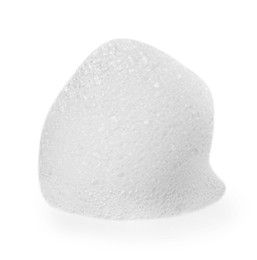 Photo of Sample of fluffy foam isolated on white