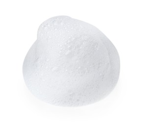 Photo of Sample of fluffy foam isolated on white