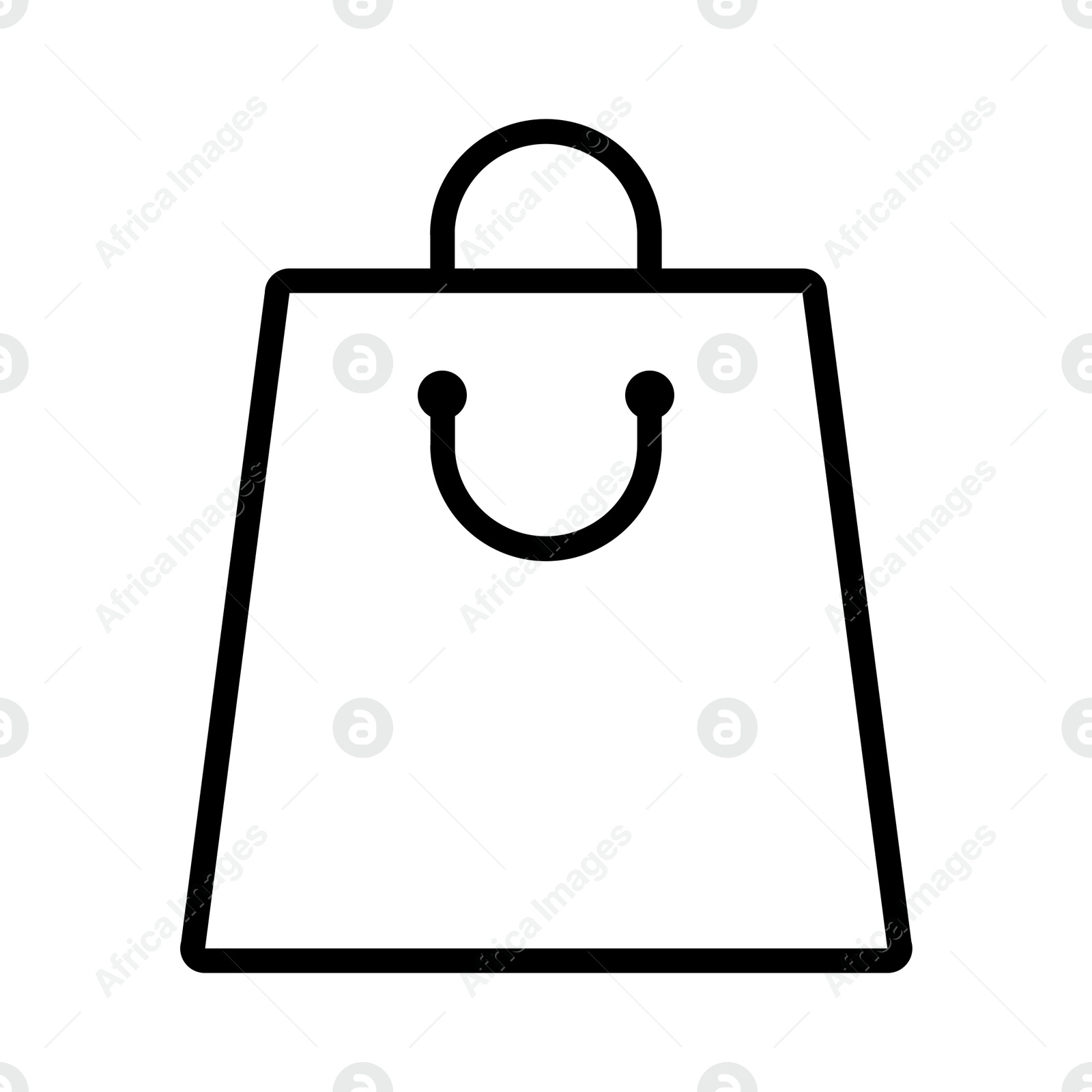 Illustration of  shopping bag on white background