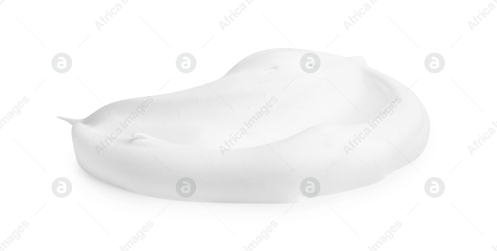 Photo of Sample of fluffy foam isolated on white