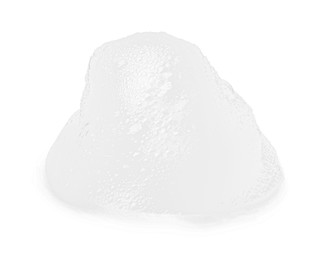 Photo of Sample of fluffy foam isolated on white