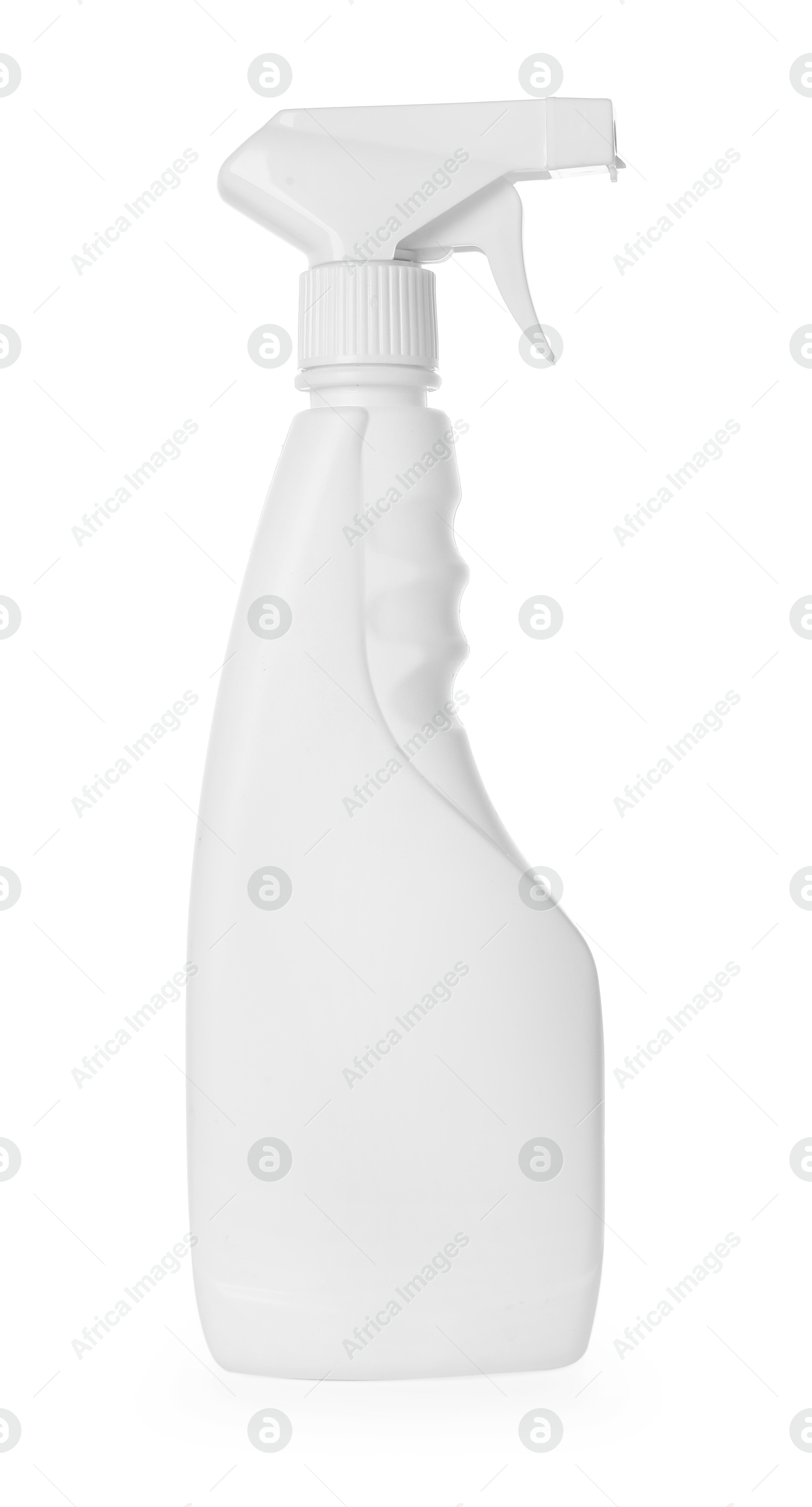 Photo of Spray bottle of cleaning product isolated on white