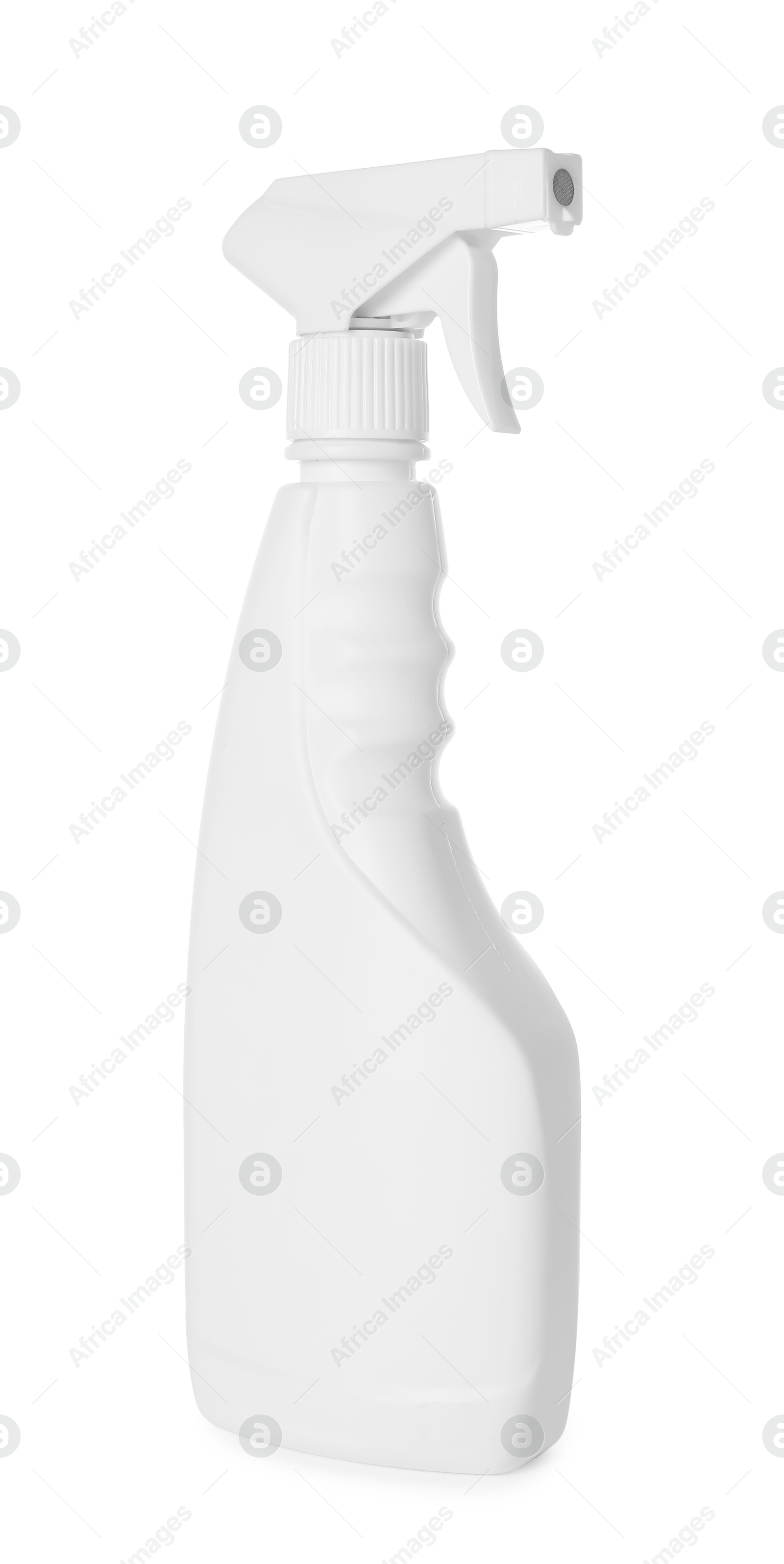 Photo of Spray bottle of cleaning product isolated on white