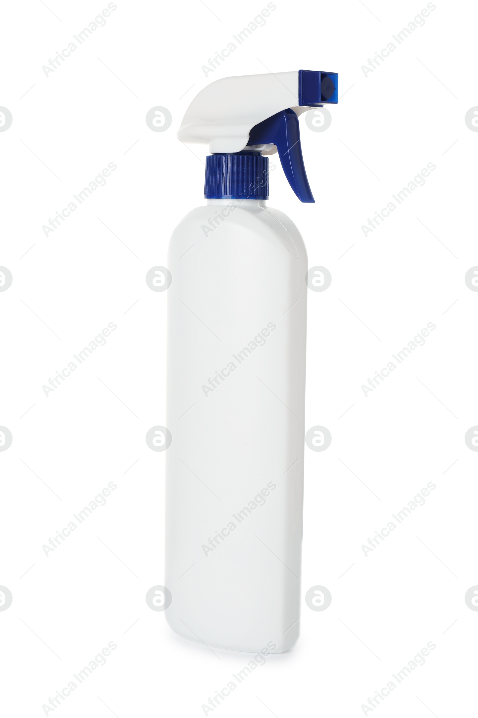 Photo of Spray bottle of cleaning product isolated on white