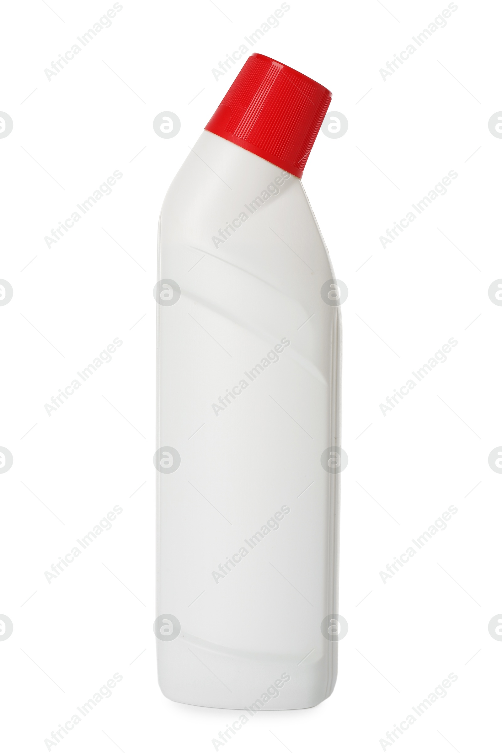 Photo of Bottle of cleaning product isolated on white