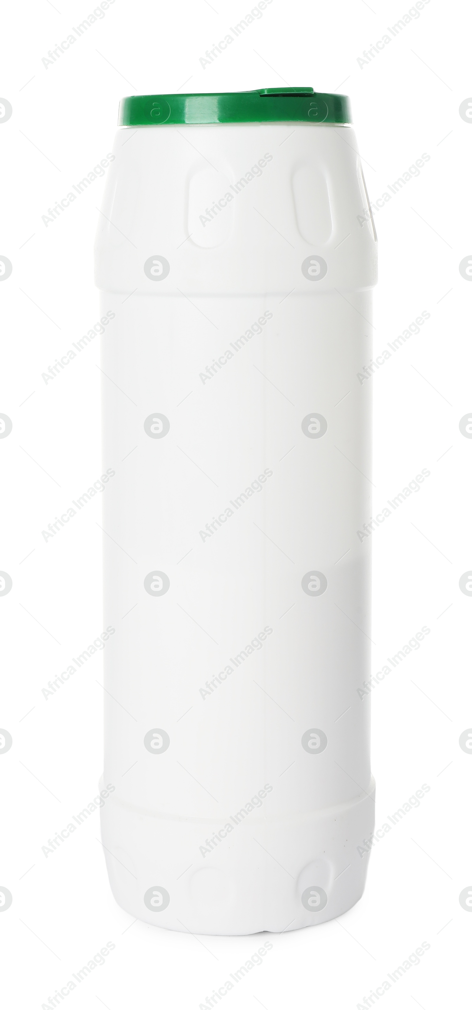 Photo of Bottle of cleaning product isolated on white