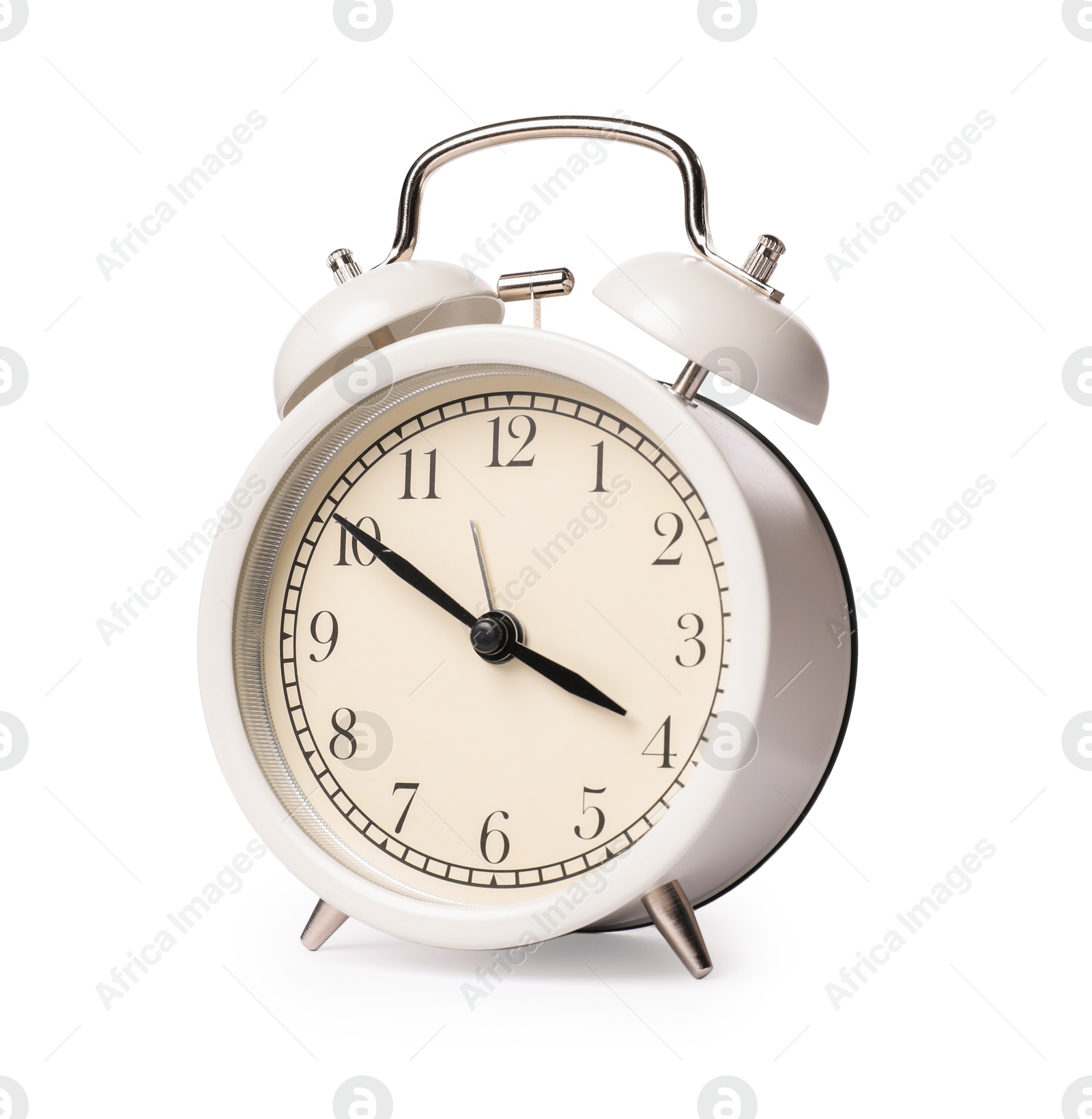 Photo of One light alarm clock isolated on white