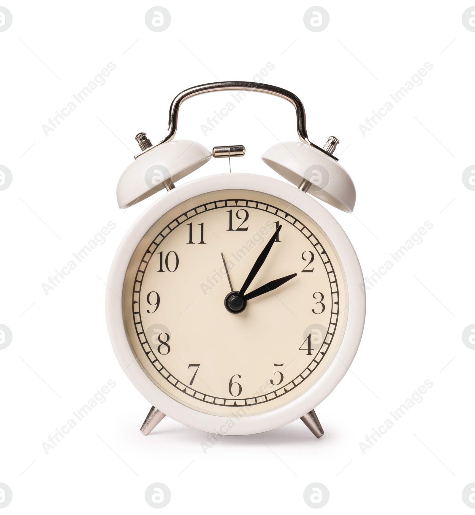 Photo of One light alarm clock isolated on white