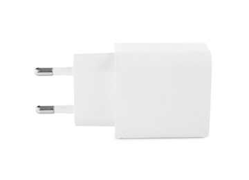 Photo of USB power adapter (charger) isolated on white