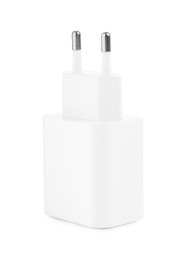 USB power adapter (charger) isolated on white