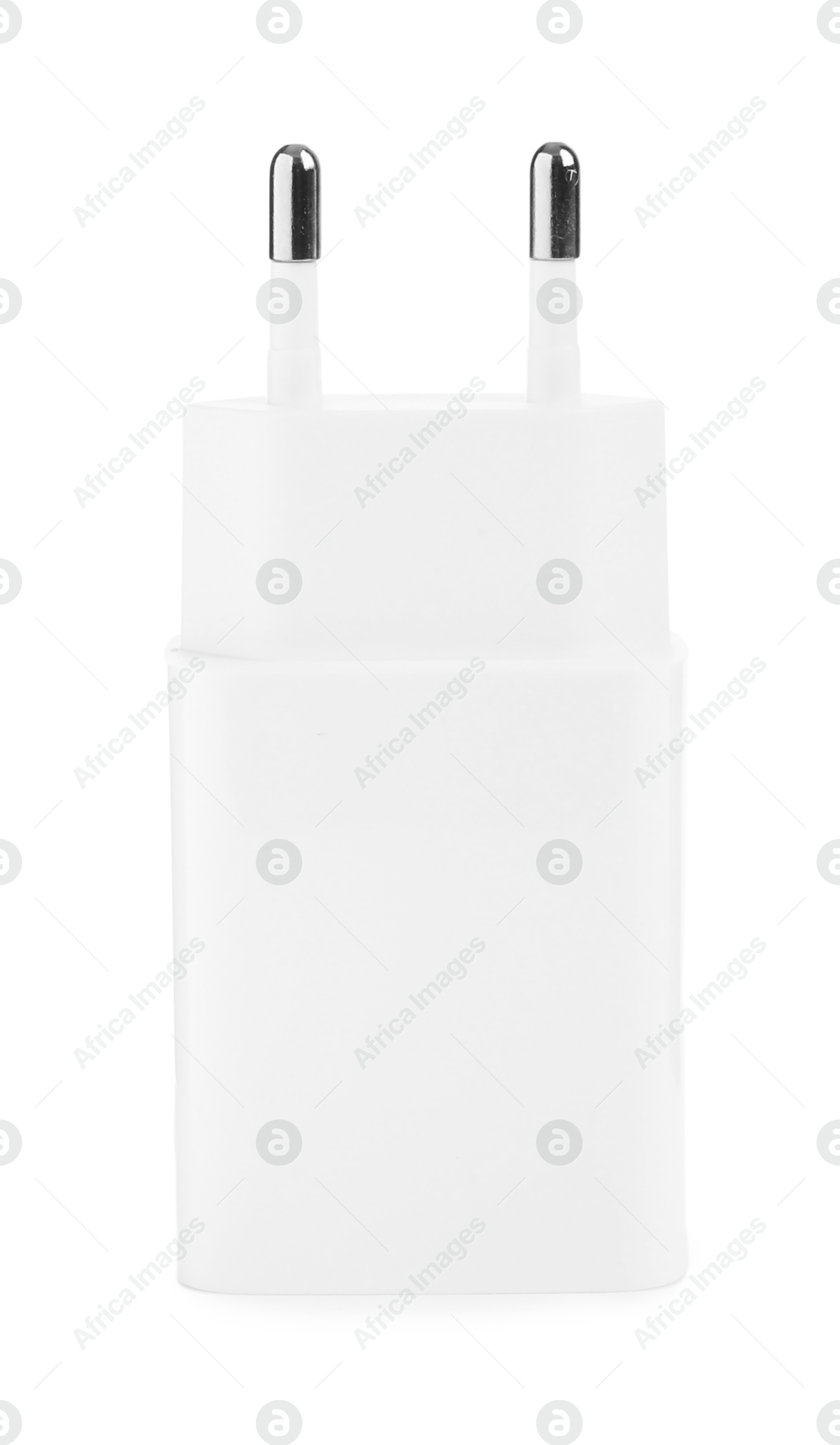 Photo of USB power adapter (charger) isolated on white