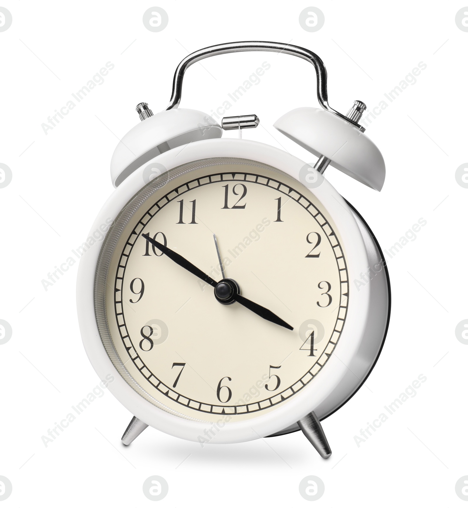 Photo of One light alarm clock isolated on white