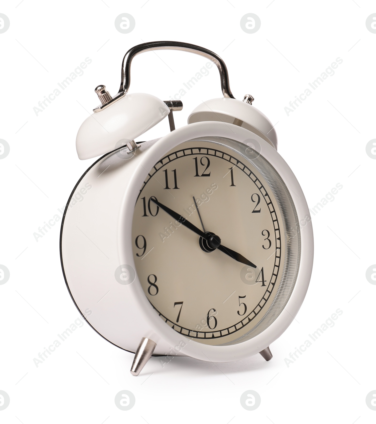 Photo of One light alarm clock isolated on white