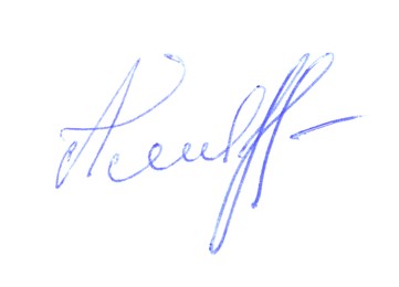 Beautiful signature made with pen isolated on white, top view