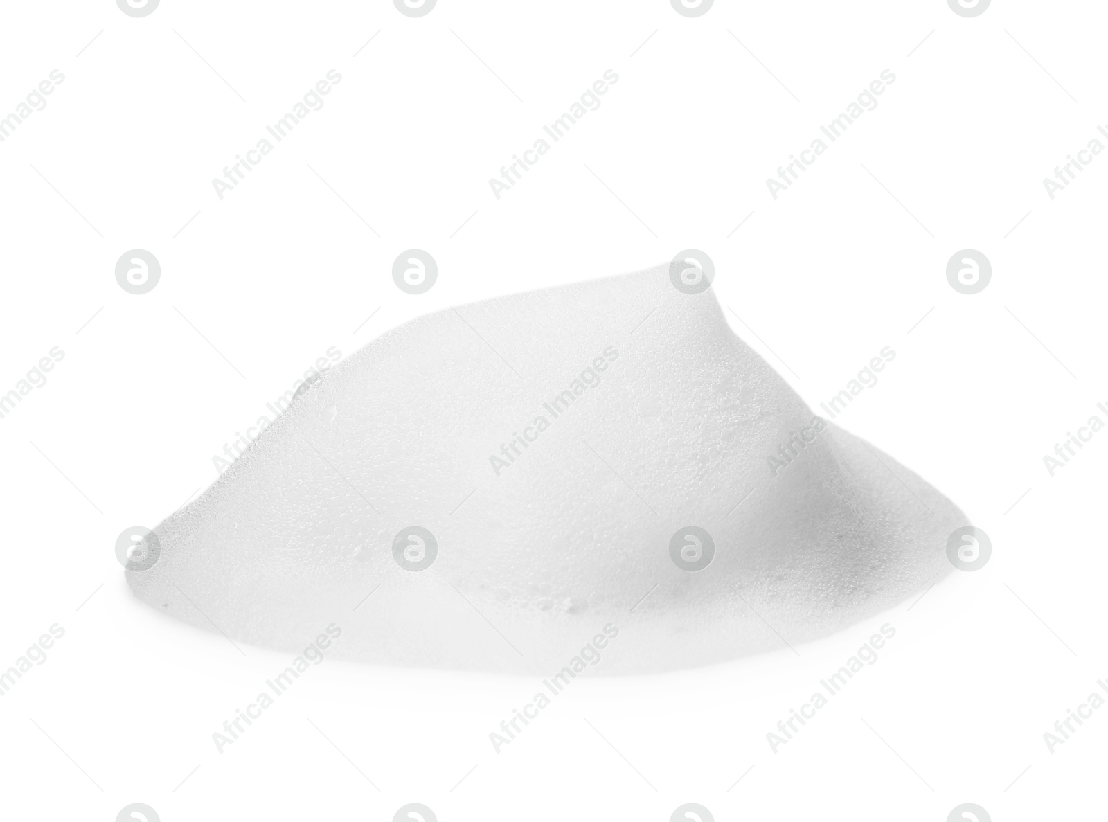 Photo of Sample of fluffy foam isolated on white