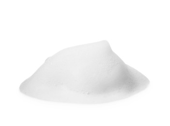 Photo of Sample of fluffy foam isolated on white