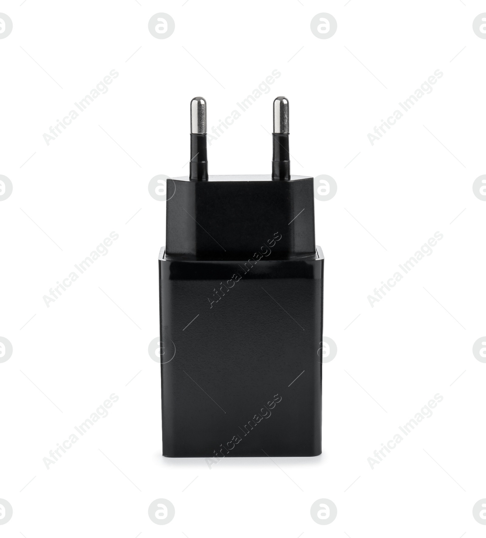 Photo of USB power adapter (charger) isolated on white