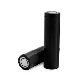 Image of Black AA alkaline batteries isolated on white