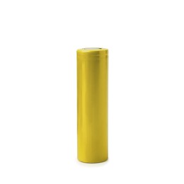 Image of Yellow AA alkaline battery isolated on white