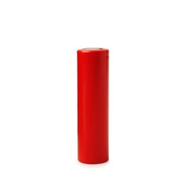 Image of Red AA alkaline battery isolated on white