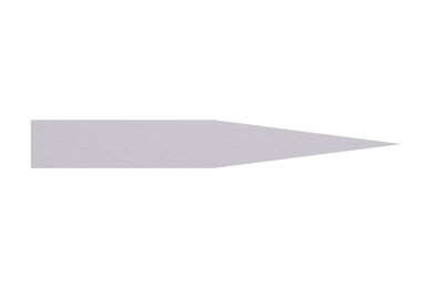 Image of Arrow with texture of paper isolated on white