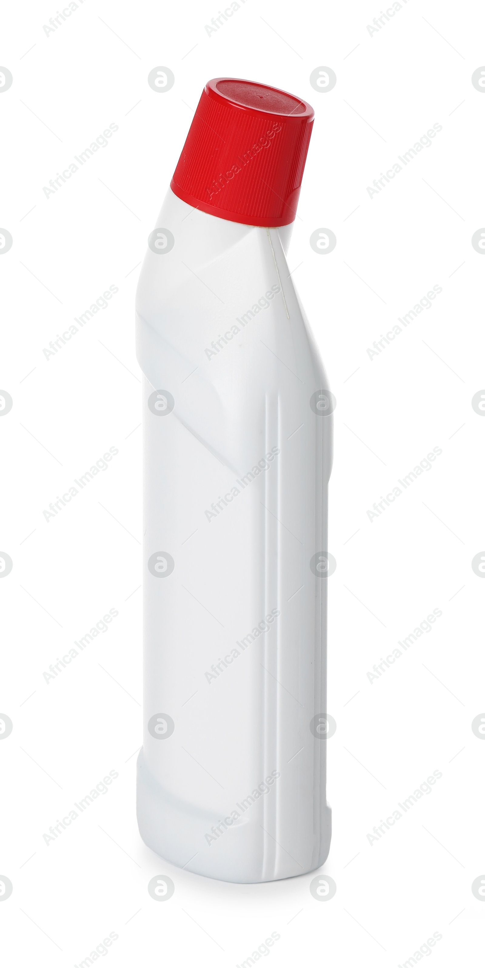 Photo of Bottle of cleaning product isolated on white