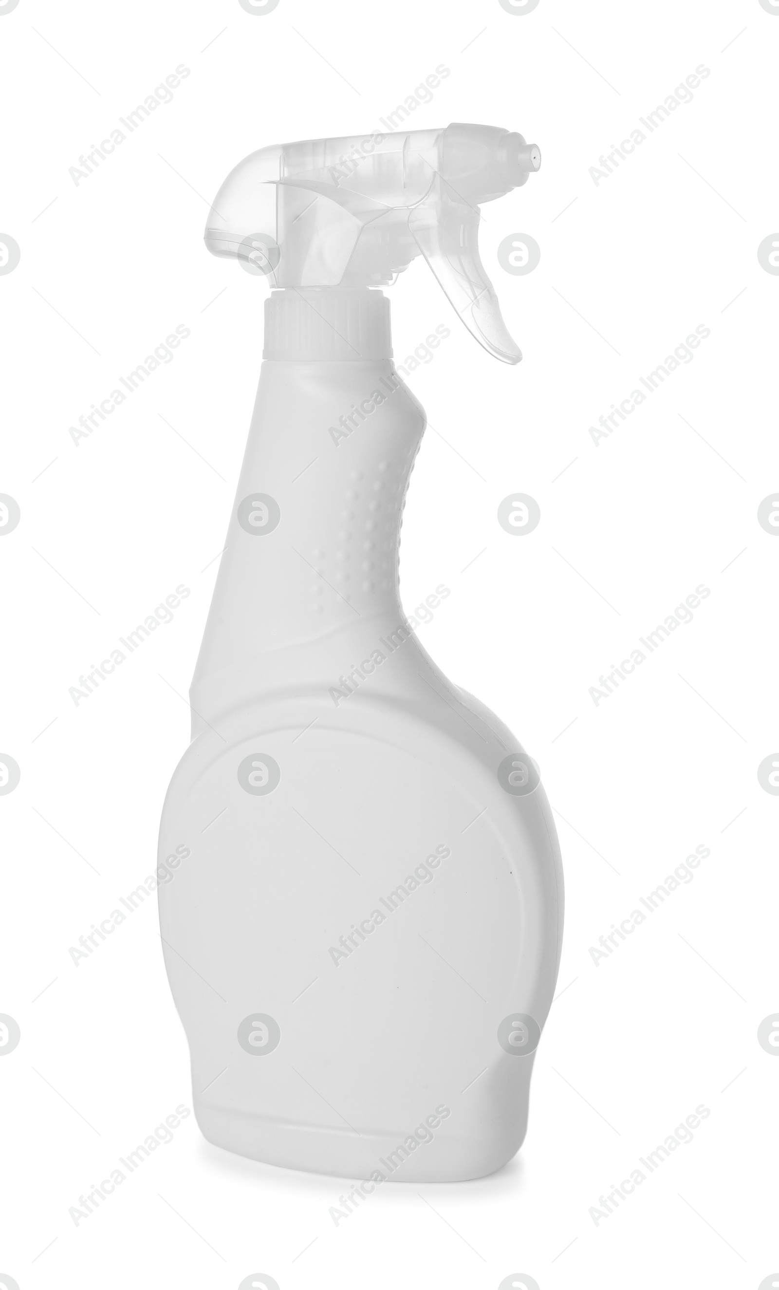 Photo of Spray bottle of cleaning product isolated on white