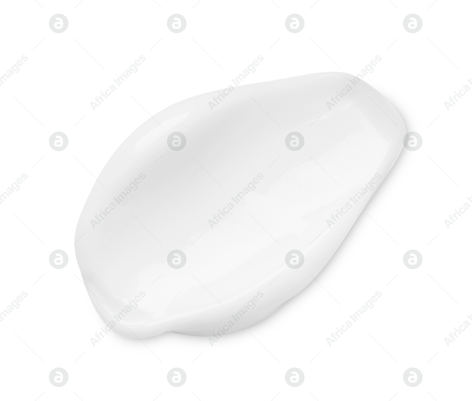 Photo of Cream sample isolated on white, top view