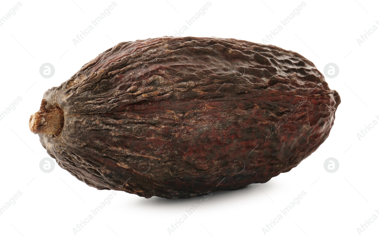 Photo of Whole tropical cocoa pod isolated on white