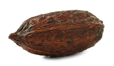 Photo of Whole tropical cocoa pod isolated on white