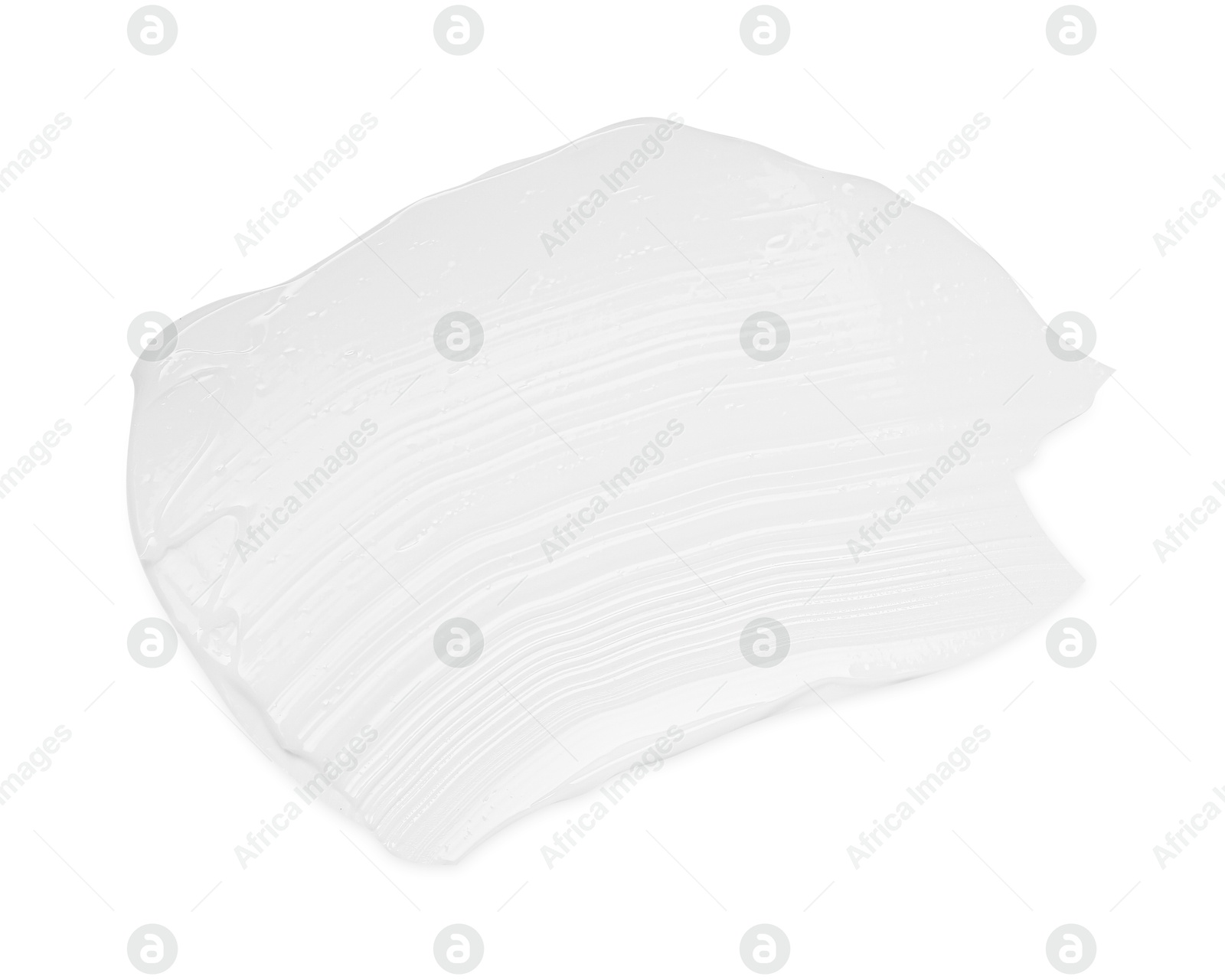 Photo of Cream sample isolated on white, top view