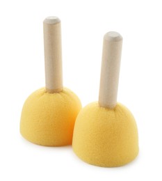 Photo of Two sponges for face painting isolated on white