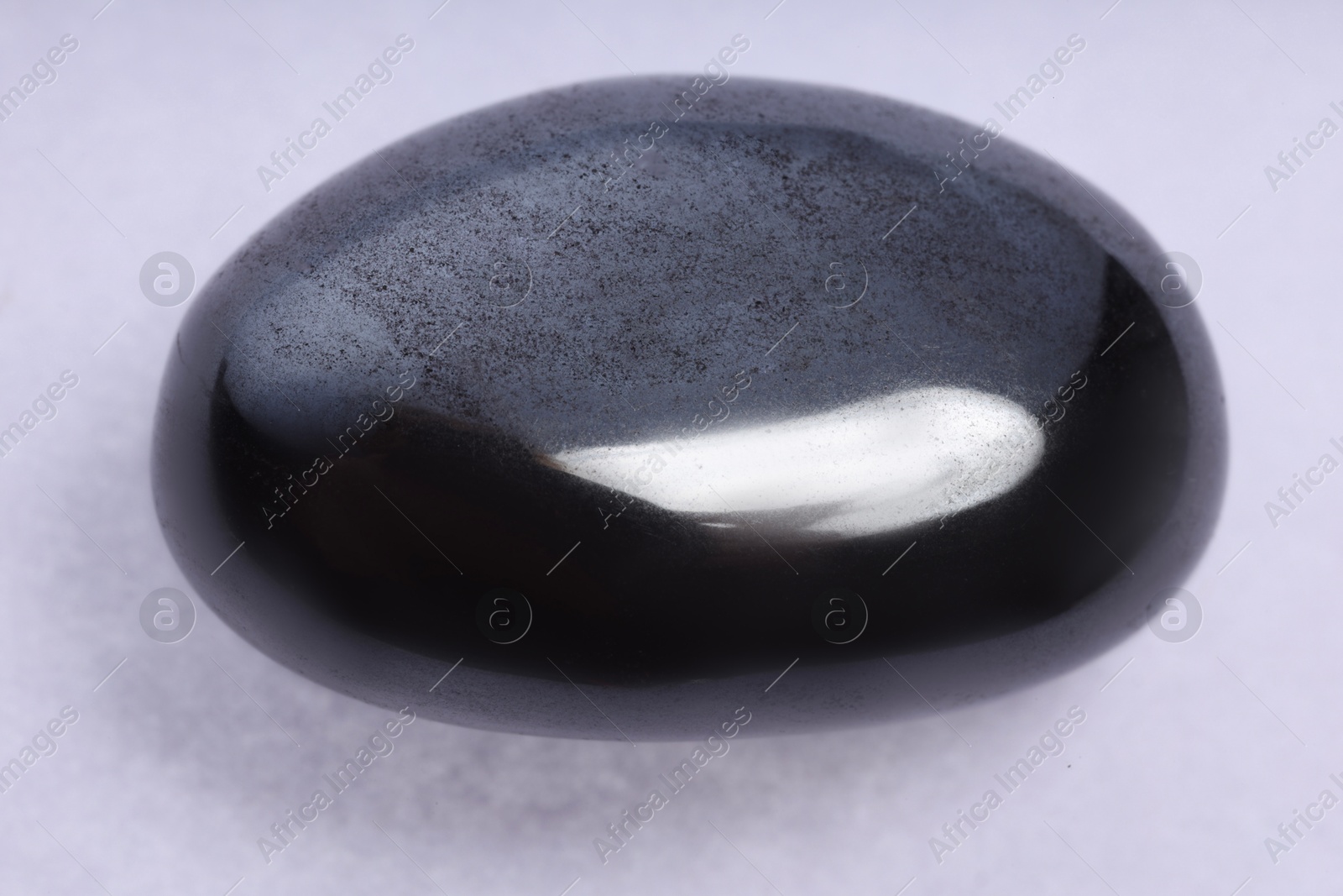 Photo of Beautiful heliotrope isolated on white. Natural gemstone