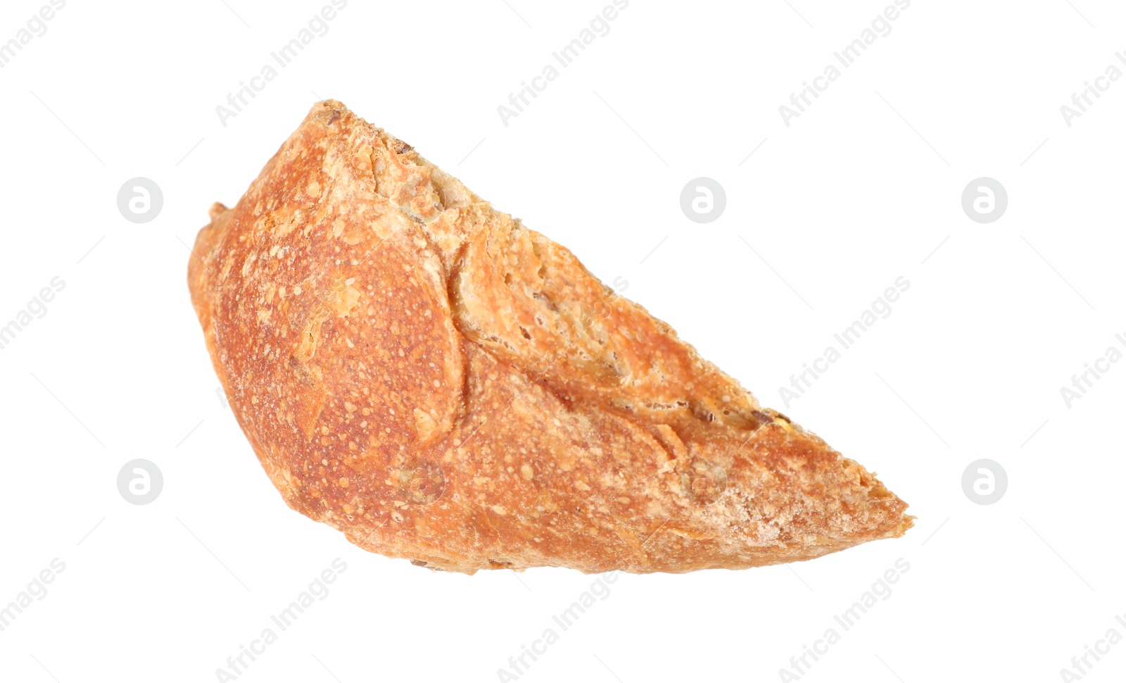 Photo of Piece of fresh baguette isolated on white